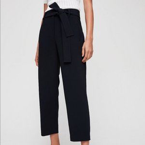Aritzia Wilfred Tie-Front Pant, Cropped High-Waist